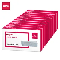 Pour Deli Staples 0012 Universal 24/6 Agrafeuse de bureau manuelle Agrafes métalliques n ° 12