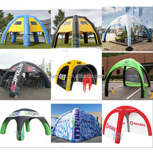 Abri de voiture gonflable extérieur de 5 m/16,4 pi de long pour le stockage de voitures, tente <span class=keywords><strong>bulle</strong></span> avec cadre noir en PVC et pompe à air électrique - Product Image 6