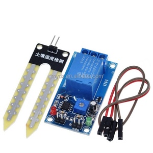 โมดูลควบคุมรีเลย์เซ็นเซอร์วัดความชื้นในดิน 12V ให้รดน้ำอัตโนมัติเมื่อความชื้นต่ำกว่าระดับสวิตช์เริ่มทำงาน - Product Image 1