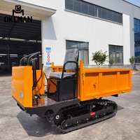 1,5-Tonnen-Raupenkipper Mini-Traktor-Lader mit Benzinmotor Einfach zu Positionieren