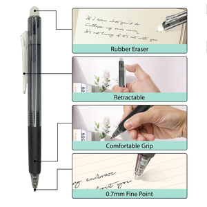 Vast Sea - Vente directe du fabricant - Lot de 10 stylos gel en plastique de 0,7 mm - <span class=keywords><strong>Stylo</strong></span> effaçable à la chaleur magique - <span class=keywords><strong>4</strong></span> couleurs - École - Bureau - Product Image 3