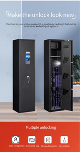Vente en gros OEM biométrique empreinte digitale électronique personnalisé en acier robuste secret de sécurité caché coffre-fort d'arme longue - Product Image 5