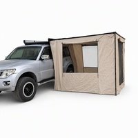 Auvent latéral pour SUV haut de gamme, 270 degrés, en aluminium noir, pour le camping en plein air, protection solaire