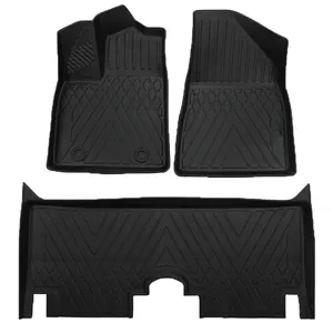 Car Foot Mat TPE Single-layer Double-layer Foot Mat Waterproof Easy To Care Easy To Clean Suitable For BYD Dolphin