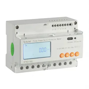 DTSD1352 Compteur électrique triphasé multifonction intelligent Compteur d'énergie à affichage LCD numérique