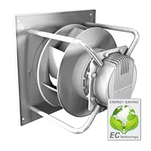 133mm -900mm EC motor fan yüksek basınç 30W-5700W yüksek cfm EC geriye doğru kavisli santrifüj pervane radyal hava fanı