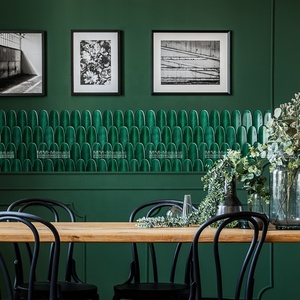 Màu Xanh Lá Cây Ice <span class=keywords><strong>Crackle</strong></span> Tráng Men Kết Thúc Gốm Lông Làm Bằng Tay Khảm Gạch Cho Tường Phòng Tắm Nhà Hàng Cửa Hàng Trang Trí Nội Thất - Product Image 5