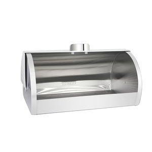 Soporte grande para pan de cocina, caja de almacenamiento Vertical para pan, contenedor de almacenamiento de alimentos blanco, contenedor de pan con tapa enrollable de Metal para panadería - Product Image 2