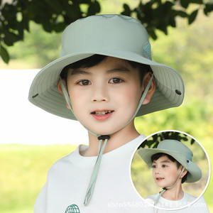 Cappello da sole in maglia traspirante Unisex per bambini con ricamo 3D per la primavera estate attività all'aperto stile genitore-bambino <span class=keywords><strong>pescatore</strong></span> - Product Image 6