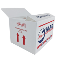 Boîte en polypropylène ondulé Yuexin pour l'emballage des huîtres, des palourdes et des moules, imperméable, réutilisable, recyclable, en plastique Coroplast, empilable