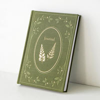 Großhandel Vintage Stoff-Hardcover Notizbuch mit Goldfolienprägung, Luxus-Tagebuch mit individuellem Logo, Geschäftsgeschenk Notizbuch