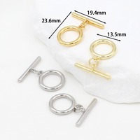 Fermoirs en laiton plaqué or véritable 14K et 18K pour bijoux OT Liens en T Fermeture de bracelet Connecteur à crochet pour la fabrication de bijoux de collier