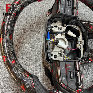 Volant en fibre de carbone véritable compatible avec Toyota Corolla Rav4 Camry 2018-2021 pour Toyota Camry <span class=keywords><strong>2023</strong></span> - Product Image 5