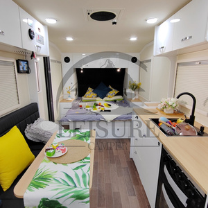 Xe nhà di động địa hình tiêu chuẩn Úc 22ft, sang trọng, làm bằng sợi thủy tinh, có ghế sofa lớn, kiểu lai dành cho gia đình - Product Image 5