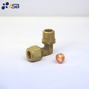 Coude de <span class=keywords><strong>raccord</strong></span> de Compression en laiton mâle x Compression <span class=keywords><strong>cuivre</strong></span> <span class=keywords><strong>Olive</strong></span> Techniques de forgeage <span class=keywords><strong>pour</strong></span> plomberie eau acier PVC matériaux - Product Image 1