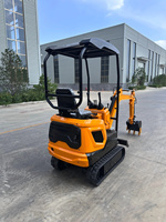 LIVRAISON GRATUITE!!! Nouvelle fonction bon marché Shandong hydraulique 1.0 tonnes mini pelles machines agricoles