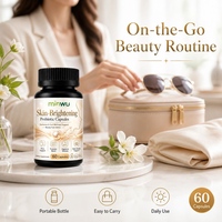 Capsules Probiotiques Multi-Souches Haute Puissance 50 Milliards UFC pour le Soutien de la Beauté, avec Glutathion et Vitamine C pour la Santé Intestinale et l'Éclat de la Peau