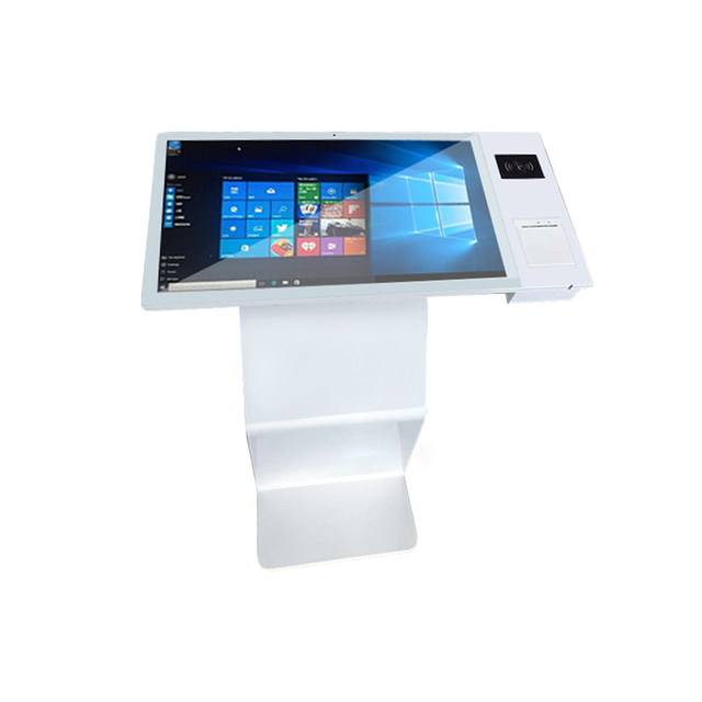 43inch Android Touchscreen Digital Smart Podium Smart Touch Interactive Totem AIO Advertising Display Silver Kiosk LCD SDK 1year