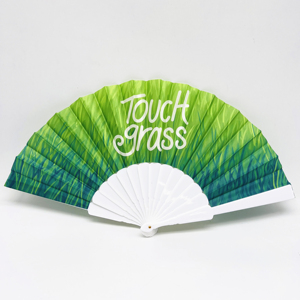 QM Saving Spotlight Custom Printed logo Folding <b>Fan</b> 23cm Plastic <b>Hand</b> <b>Held</b> <b>Fan</b> for Wedding Festival Favors - Product Image 4