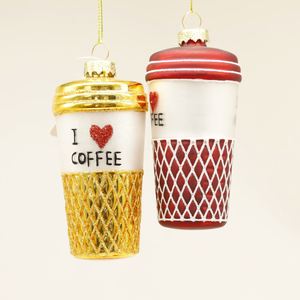 แก้วกาแฟเป่าลมรูปทรงถ้วยกาแฟสำหรับตกแต่งต้นคริสต์มาส ของตกแต่งงานปาร์ตี้และงานอีเว้นท์ต่างๆ - Product Image 5