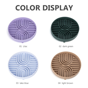 קערת האכלה איטית מסיליקון, אקולוגית, מודרנית, לחיות מחמד, נגד החלקה, משטח ליקוק לכלבים וחתולים, נייד, מתקפל, עם ואקום, פאזל - Product Image 4