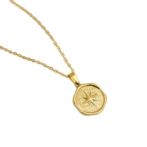 2025ใหม่ดีไซน์ระดับสูงสร้อยคอสแตนเลสจี้ทอง18 K รูปดาวหกเหลี่ยมแปดดว<span class=keywords><strong>ง</strong></span> - Product Image 1