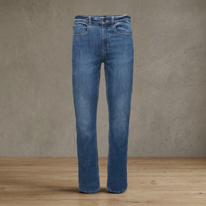 Jeans Ajustados de Hombre, Corte Recto, Alta Calidad, Estilo Urbano, Invierno, 100% Algodón, Corte Casual - Product Image 2
