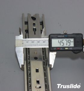 45Mm Mở Rộng Đầy Đủ Nhiệm Vụ Trung Bình Bóng Mang Tự Đóng Đồ Nội Thất Ngăn Kéo Trượt Cho Tủ Đương đại Cán Ngườm Thép Trượt - Product Image 1