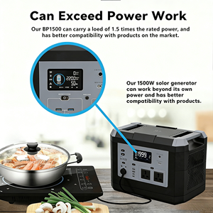 Générateur d'énergie solaire de haute qualité 3000W, grande capacité, contrôleur MPPT, étanche, station d'alimentation portable, AC DC, onde sinusoïdale pure pour voiture - Product Image 4