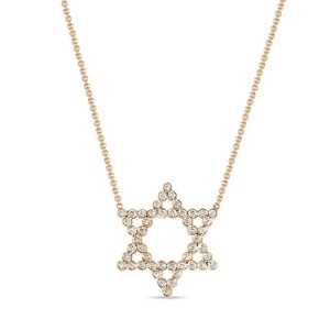 Joyería Personalizada al por Mayor, Collar Minimalista con Diamantes, Circonita, Hexagrama, Estrella de David, Corazón - Product Image 3