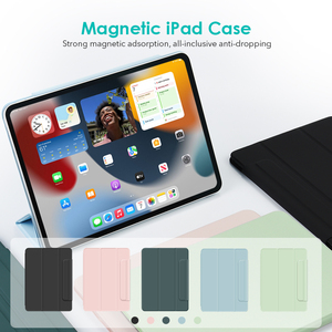 Coteci Tri gấp Silicone từ <span class=keywords><strong>Ipad</strong></span> trường hợp thông minh bìa với chủ bút chì tự động ngủ Wake Slim đứng cho <span class=keywords><strong>Ipad</strong></span> 10.<span class=keywords><strong>2</strong></span> 10.9 Air Pro - Product Image 2