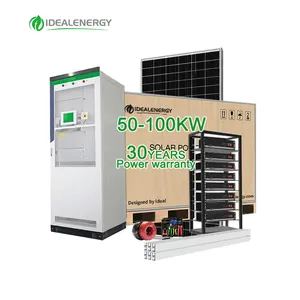 אידיאלי סט שלם 3 שלב תקע ולשחק יצרן 90kw 95kw 100kw היברידי אנרגיה סולארית אחסון מערכת בפקיסטן