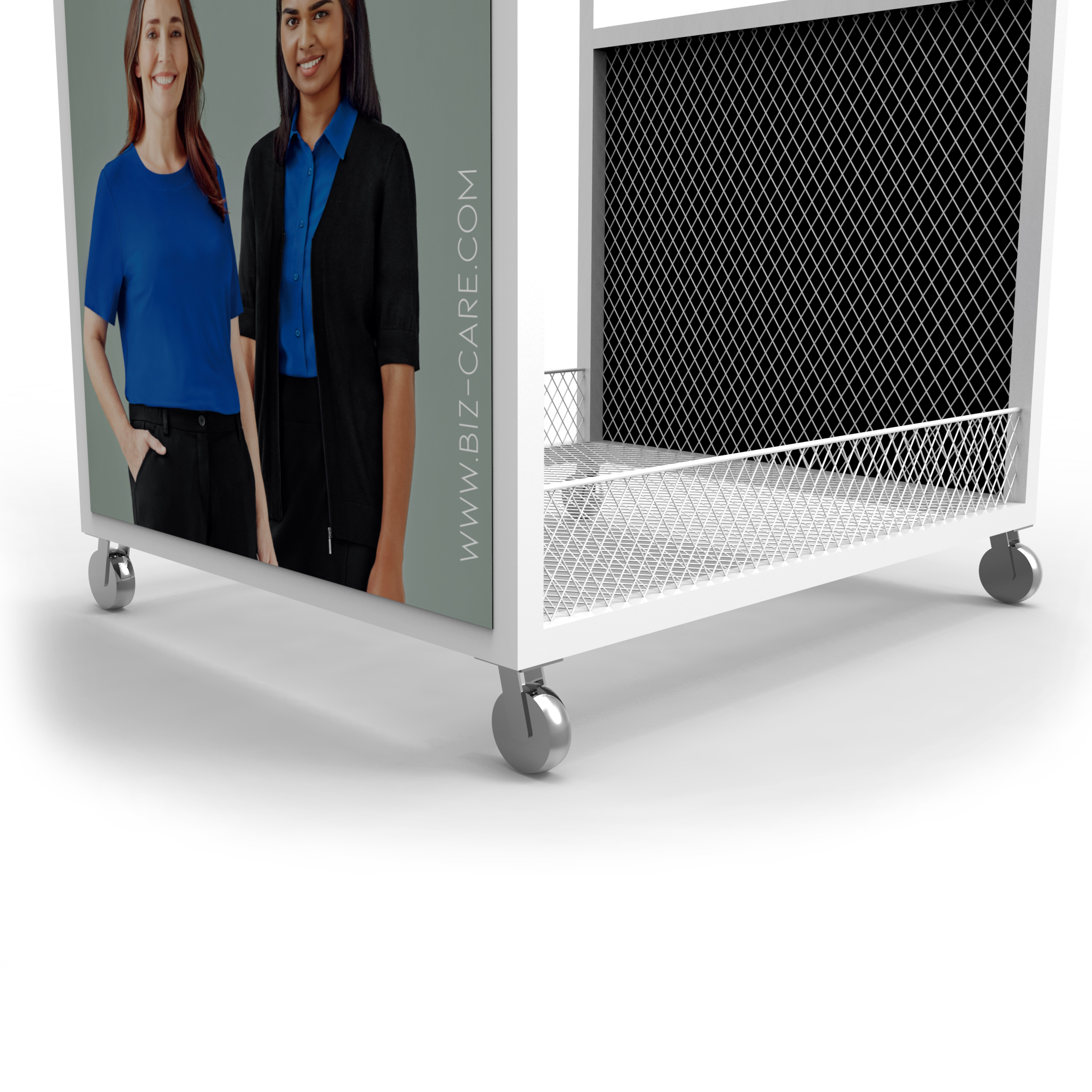 Custom Gondola Cloth Rack Brand Retail Clothing Display Stand for Shops — view 5