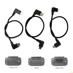 Cable Micro <span class=keywords><strong>USB</strong></span> de 0.3m con Ángulo Recto de 90 Grados, Revestimiento de PVC y Conductor de Cobre Puro para Control Remoto de Drones, Automóviles y Teléfonos Móviles - Product Image 3