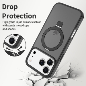 Ốp điện thoại nam châm phổ biến, chất liệu mờ, dành cho iPhone 17 Pro Max, có giá đỡ vòng, chống sốc, tương thích với iPhone 17, 16, 15, 14, 13 - Product Image 2