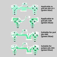Film conducteur pour manette et boutons PS4, accessoires de réparation en plastique JDS-030/040/055
