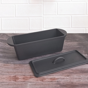 Molde para <span class=keywords><strong>Pan</strong></span> Geovein, Rectangular, para Hornear <span class=keywords><strong>Pan</strong></span>, Olla para Hornear <span class=keywords><strong>Pan</strong></span> de Hierro Fundido con Tapa - Product Image 6