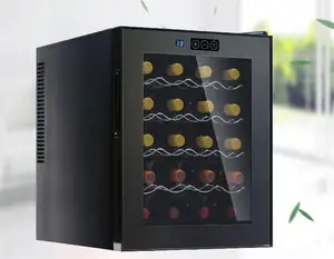 20 bottiglie di vino refrigeratore frigorifero Freestanding vino frigo con Display digitale della temperatura e porta vetro