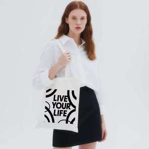 Bolsa de Compras de Lona de Algodón Reciclable Personalizada de Alta Calidad a Precio Económico JD para Mujeres y Hombres, Bolsas de Hombro para Vacaciones - Product Image 6