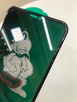 Protecteur d'écran pour iPhone, dispositif d'alarme de sécurité en verre avec Airbag 18D bord pour téléphone portable, compatible avec les modèles 13 12 11 Pro Max XR X