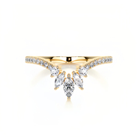 Nouvelle arrivée 2025, bague éternelle en argent 925 en forme de V, vague incurvée, moissanite, pour mariage, fiançailles, cadeaux de Noël