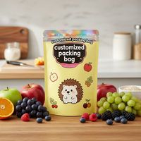 Sachets Doypack refermables anti-odeur et anti-enfants, personnalisés avec impression en héliogravure, en PE et Mylar, pour nouilles et aliments pour animaux de compagnie