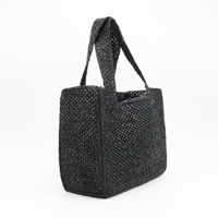 Sacs à main de luxe personnalisés avec logo, collection été 2025, vente en gros, sacs à main pour femmes couleur unie, sacs de plage noirs