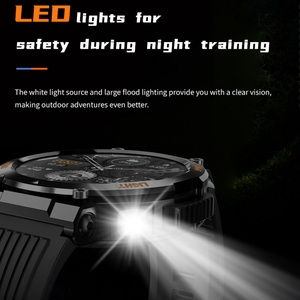 2026 New Arrival HT17 <b>Smart</b> Watch With Floodlight Flashlight Outdoor Watch Bluetooth <b>Phone</b> Call Waterproof Sports for Man - Product Image 3