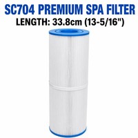 Noyau de filtre pour piscine spa haute densité à 106 plis |   Cartouche à double extrémité ouverte de 2-1/8 po (54 mm) |   Filtration fine au niveau du micron SC704