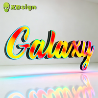 Panneau publicitaire LED 3D personnalisé XDsign, couleur magique, étanche IPX7, contrôlé par Bluetooth, pour entreprises, garantie 1 an