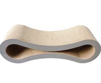 Papier ondulé résistant aux rayures Produits ménagers pour animaux de compagnie Grand tableau à gratter pour chat en forme de huit 86CM