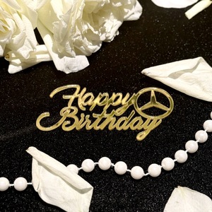 ท็อปเปอร์เค้กอะคริลิคตกแต่งเค้กสำหรับงานวันเกิด ลายฮันนี่แอนด์สวีทเนส แฮปปี้เบิร์ธเดย์ - Product Image 6