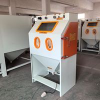Machine de sablage manuelle 9060 avec plateau tournant pour pièces soudées en acier inoxydable, acrylique et alliage d'aluminium – Usine de sablage