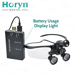 مكبر أسنان من الألومنيوم بقوة 5 واط مع تركيز تلقائي وإضاءة مكبرة للأسنان مع عدسة مكبرة ثنائية العينين ممتدة لأطباء الأسنان - Product Image 5